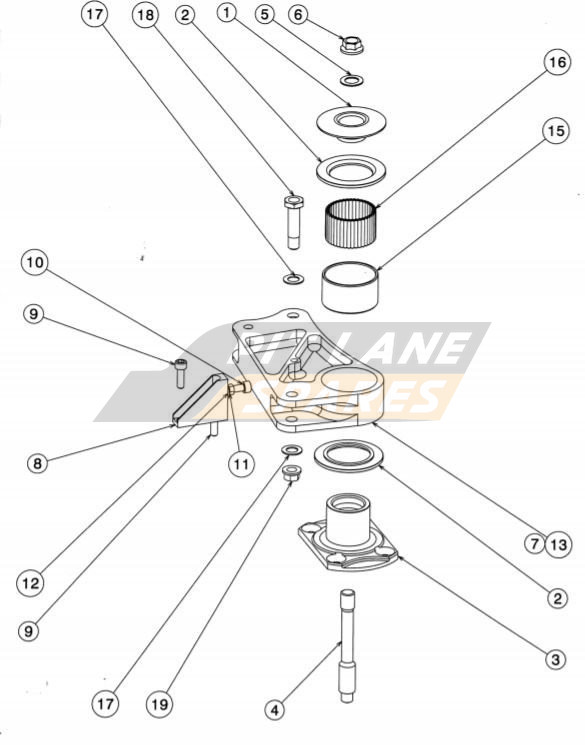 REAR ROCKER ASSY Diagram